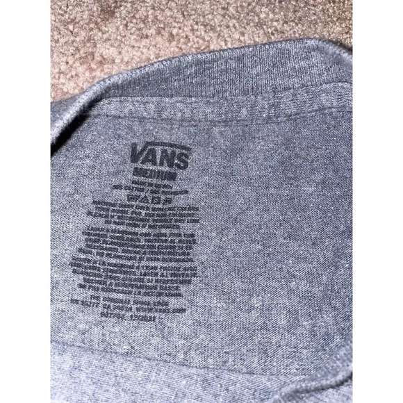Vans Men's Gray Graphic T-Shirt Size M Skater Streetwear Crew Neck - Picture 9 of 9